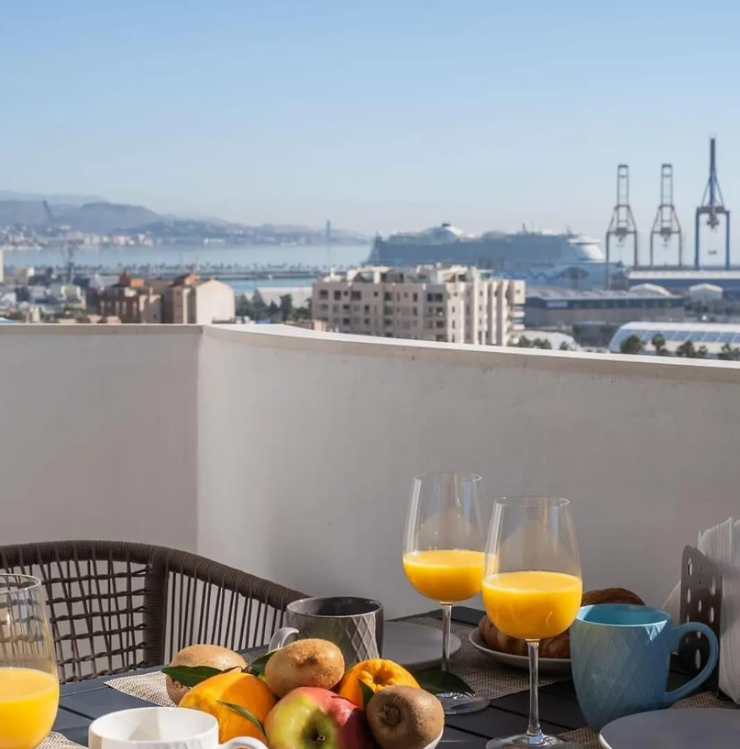 Apartment Top Floor Sea View & Terrace In Malaga!